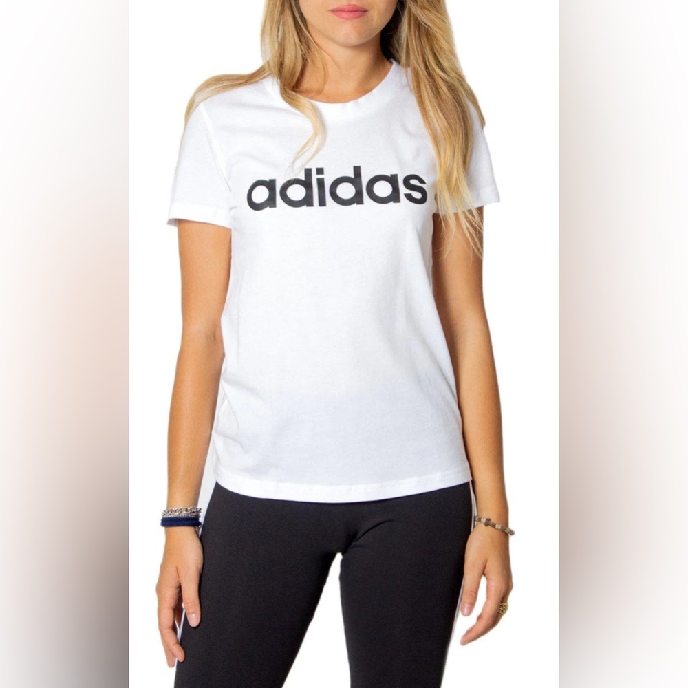 Adidas White Short Sleeve Shirt Size XS NWOT